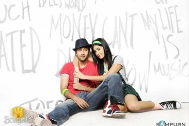 Wallpapers Tshirt Ranbir Kapoor In Red Jeans And Katrina Kaif ...