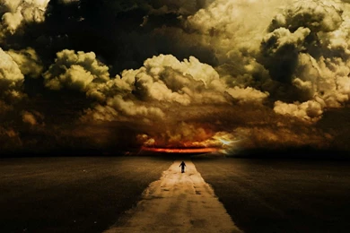 UFO With Fire Cloud Wallpapers 1920x1055 314929