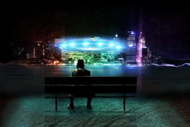 Landscape, UFO Wallpapers HD