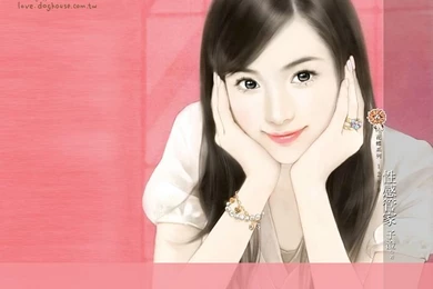 Sweet Charming Faces : Sweet Girls Paintings Wallpapers 16 ...