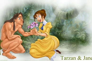 Tarzan And Jane   Walt Disney's Tarzan Wallpapers (32875766)   Fanpop