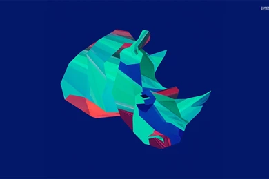 Polygon Rhino Wallpapers   Vector Wallpapers