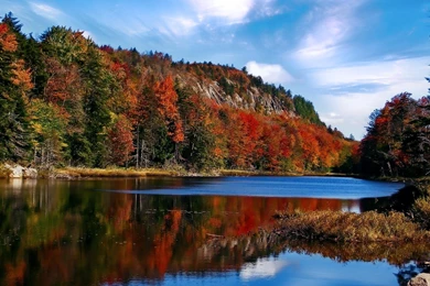 Autumn Lake In The Adironacks >> HD Wallpaper, Get It Now!