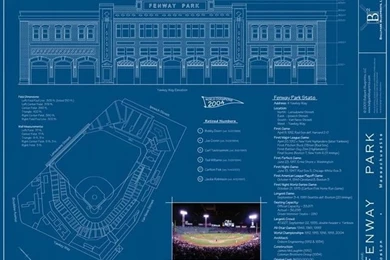 Fenway Park Wall Mural   Contemporary   Wallpapers   By Murals Your Way