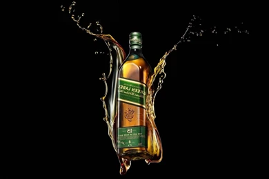 Johnnie Walker Green Label Whiskey Bottle