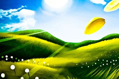 Beautiful Landscape Drawing HD Desktop Wallpapers : Widescreen ...