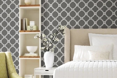 Amazon.com: York Wallcoverings AP7490 Silhouettes Fretwork Trellis ...