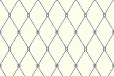Nautical Living Knot 27' X 27" Trellis Wallpapers