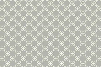 Geometric Trellis Wallpapers In Silver And White Design By Carey ...