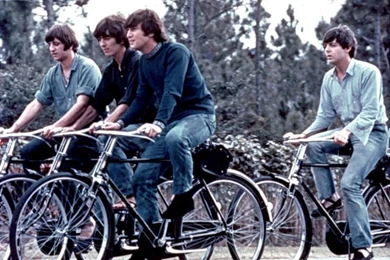 Beatles Biking Android Wallpapers