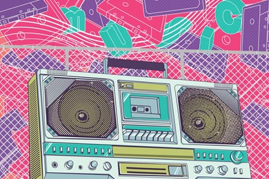 Boombox Flat & Minimalis Desgign Wallpapers