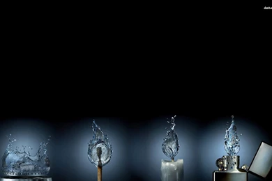 Water Flame, Lighter, Zippo, Candle, Match, Digital art, 1920x1200 ...
