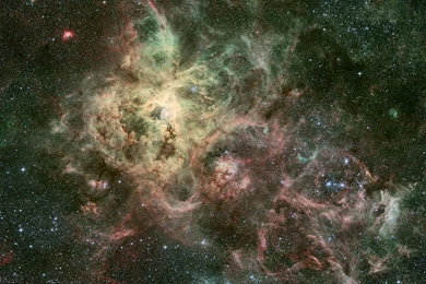 Multi Monitor Dual Screen Sci Fi Nebula Stars Outer Wallpapers ...