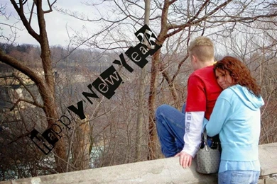 Happy New Year Cute Love, Hug, Kiss Wallpapers