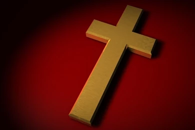 Golden 3D Christian Cross Backgrounds Wallpapers