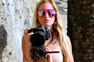 Photographer With Cool Sunglasses   (