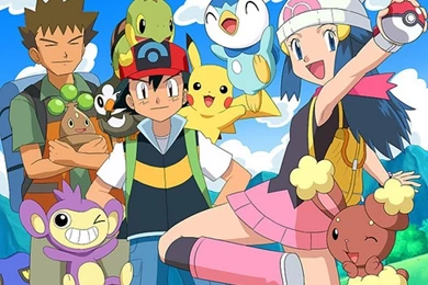 Ash Co. In Sinnoh!   Dawn/ Hikari Wallpapers (7443425)   Fanpop