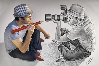 Ben Heine Photographer 3d Style Pattern