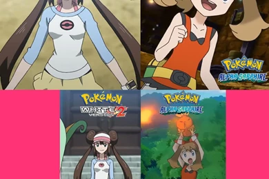 Pokemon: Rosa And May Custom Wallpapers By StarWarriorDecade On ...