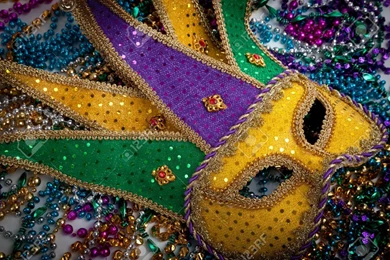 Mardi Gras Masks And Beads