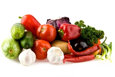 Garlic Peppers Tomatoes Vegetables Wallpapers