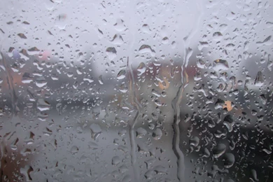 Rain Drops On Glass Wallpapers