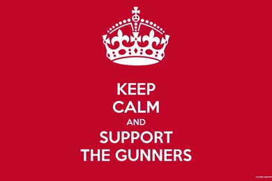 Keep Calm And Support The Gunners