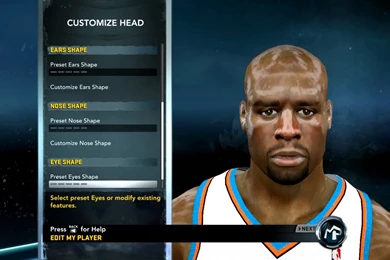 NBA 2k12 How To Create Shaquille O'neal   YouTube