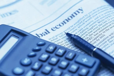 Calculator and pencil newspaper Business Wallpaper.jpg