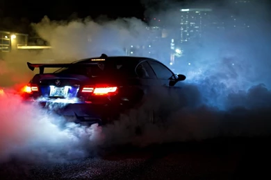1366x768 Bmw M3 E92 Burnout Wallpapers