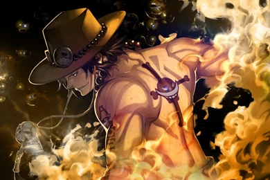 Portgas D Ace Fire By Nekoow On DeviantArt