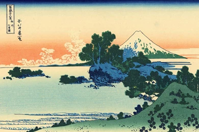 Hokusai Wallpaper, Shichiri Beach In Sagami Province Katsushika ...