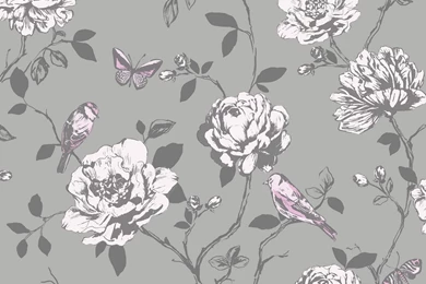 Rasch Amour Butterflies Wallpapers   204346   Grey Sample   Cut ...