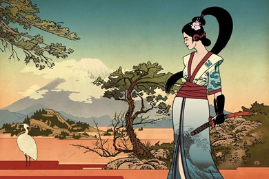 Hokusai Geisha By Burningflag On DeviantArt