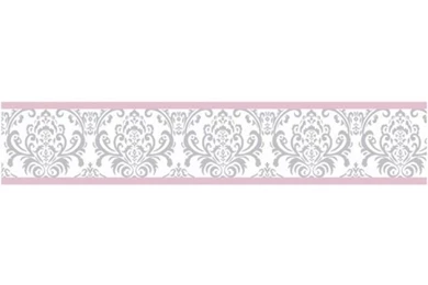Elizabeth Pink And Gray Wallpapers Border By Sweet Jojo Designs By ...