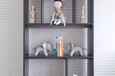 Cool Elephant Wallpaper method Vancouver Contemporary Nursery Decorators with bensen format bookcase clean dolls elephant theme elephant wallpaper knoll  ...