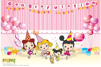 Korean Cartoon Girls Wallpapers   Panyang Girl5   Wallcoo.net