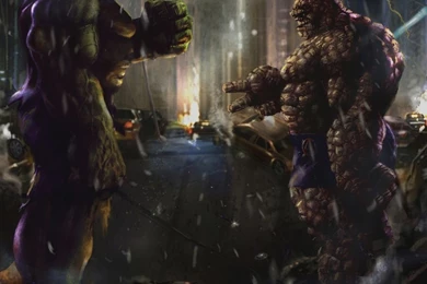 Hulk Vs Thing HD Desktop Wallpapers : High Definition : Fullscreen