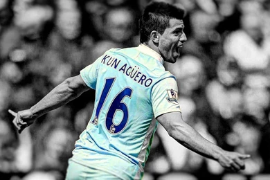 Soccer HDR Photography Manchester City Kun Aguero Wallpapers ...