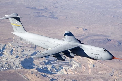 Aircraft, Lockheed C 5 Galaxy, Flying HD Wallpapers