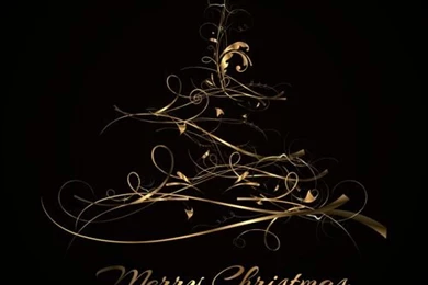 Abstract Golden Christmas Tree Backgrounds Vector   Vector ...