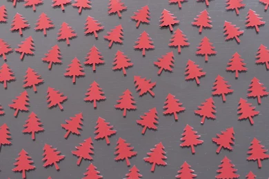 Photo Of Red Christmas Trees