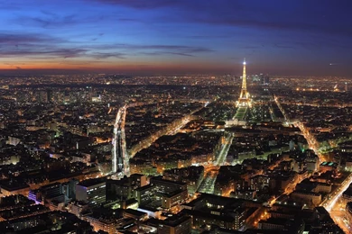 Paris At Night Dual Monitor HD Desktop Wallpapers : Widescreen ...