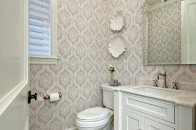 Classic Chic Home: Pretty Wallpapers For The Powder Room
