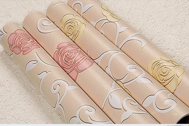 Modern Black And White Vertical Stripes Wall Wallpapers Roll ...