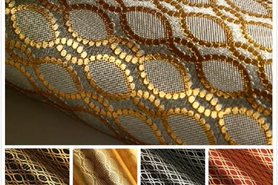 Luxury Gold 3D Wallpapers Modern Embroidery Circle Mural Wall Paper ...