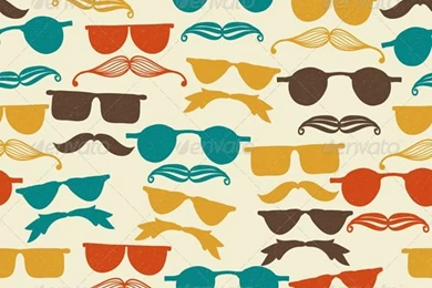 Vector Seamless Hipster Pattern
