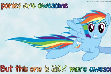Rainbow Dash Is More Awesome Wallpapers By FlipsideEquis On DeviantArt