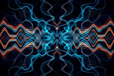 Wavy Blue Orange Wallpapers By KittenKiss On DeviantArt