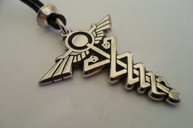 Caduceus Pewter Pendant, [CCH3_13_8]   £13.95 : Angel Essence ...